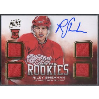 2012/13 Panini Prime #122 Riley Sheahan Rookie Jersey Auto #206/249