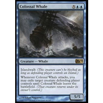 Magic the Gathering 2014 Single Colossal Whale - NEAR MINT (NM)