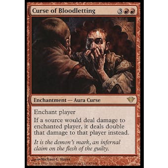 Magic the Gathering Dark Ascension Single Curse of Bloodletting - NEAR MINT (NM)