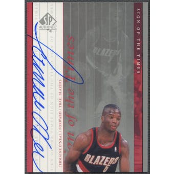 1999/00 SP Authentic #JO Jermaine O'Neal Sign of the Times Auto