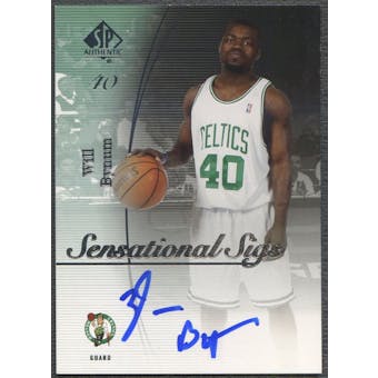 2005/06 SP Authentic #WB Will Bynum Sensational Sigs Auto