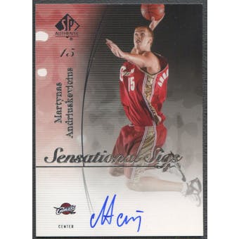 2005/06 SP Authentic #AN Martynas Andriuskevicius Sensational Sigs Auto