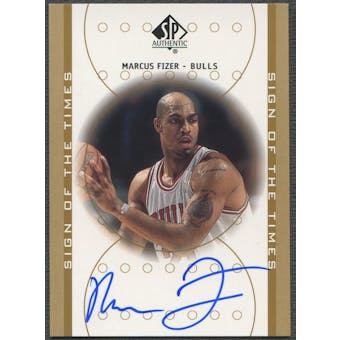 2000/01 SP Authentic #FI Marcus Fizer Sign of the Times Rookie Auto