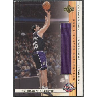 2001/02 Upper Deck #PSAS Peja Stojakovic NBA All-Star Authentics Jersey