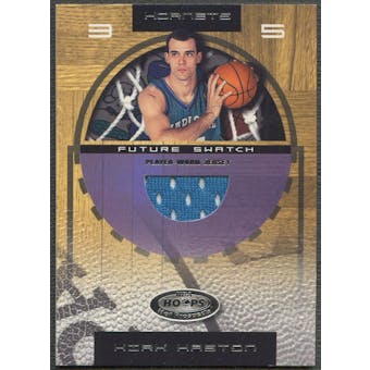 2001/02 Hoops Hot Prospects #96 Kirk Haston Rookie Jersey #0902/1000