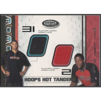 2001/02 Hoops Hot Prospects Shane Battier & Eddy Curry Hot Tandems Jersey #075/100