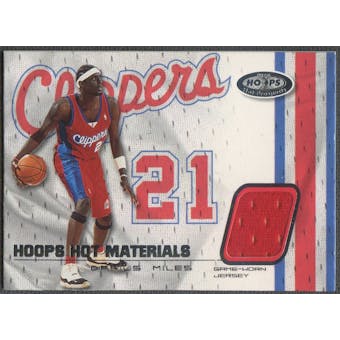 2001/02 Hoops Hot Prospects #2 Darius Miles Hot Materials Jersey