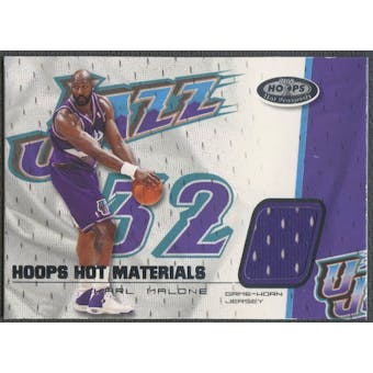 2001/02 Hoops Hot Prospects #12 Karl Malone Hot Materials Jersey