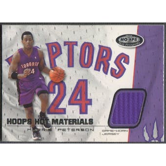 2001/02 Hoops Hot Prospects #10 Morris Peterson Hot Materials Jersey