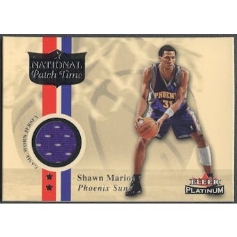 2001/02 Fleer Platinum #2 Shawn Marion National Patch Time Jersey