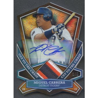 2013 Topps #MC Miguel Cabrera Cut To The Chase Patch Auto #3/5