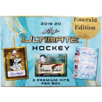 2019/20 Leaf Ultimate Emerald Edition Hockey Hobby Box