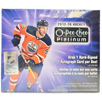 2019/20 Upper Deck O-Pee-Chee Platinum Hockey Hobby Box