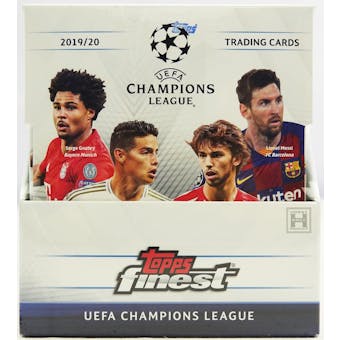 2019/20 Topps Finest UEFA Champions League Soccer Hobby Box