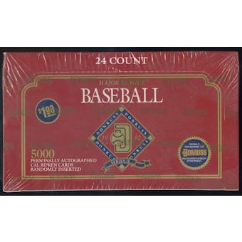 1992 Donruss Series 2 Baseball Jumbo Box