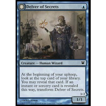 Magic the Gathering Innistrad Single Delver of Secrets x4 (Playset)