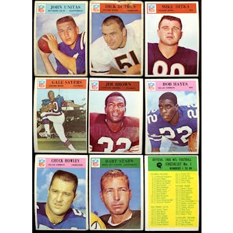 1966 Philadelphia Football Complete Set (VG+)