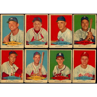 1954 Red Heart Baseball Complete Set (G-VG)