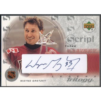 2003/04 Upper Deck Trilogy #S3G1 Wayne Gretzky Scripts AS Auto