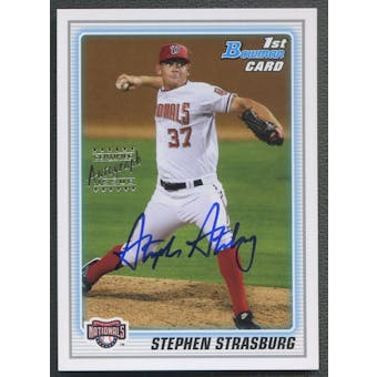 2010 Bowman Prospects #BP1b Stephen Strasburg Rookie Auto