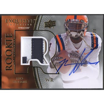 2010 Exquisite Collection #129 Mike Williams Rookie Patch Auto #030/120
