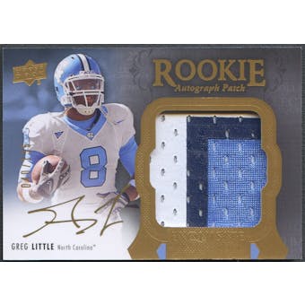 2011 Exquisite Collection #132 Greg Little Rookie Patch Auto #040/135