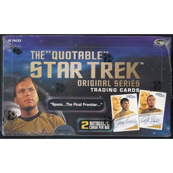 Star Trek The Quotable Original Series Trading Cards Box (Rittenhouse 2004)