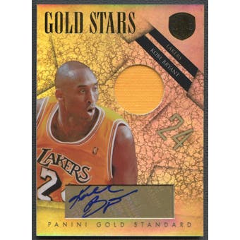 2010/11 Panini Gold Standard #24 Kobe Bryant Gold Stars Jersey Auto #08/15