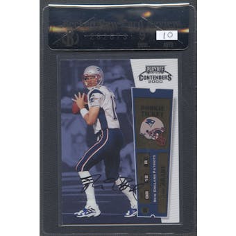 2000 Playoff Contenders #144 Tom Brady Rookie Auto BGS 9 Raw Card Review