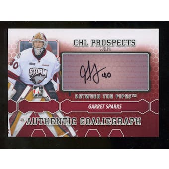 2012/13 In the Game Between The Pipes Autographs #AGSP Garret Sparks Autograph