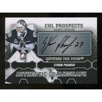 2012/13 In the Game Between The Pipes Autographs #ASP Storm Phaneuf Autograph