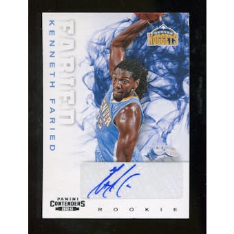 2012/13 Panini Contenders #256 Kenneth Faried Autograph