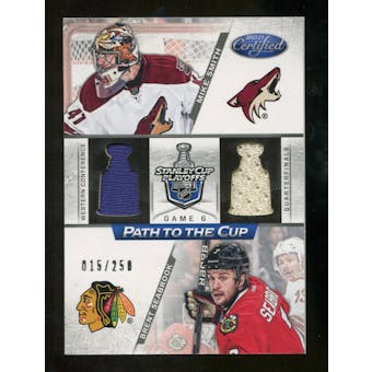 2012/13 Panini Certified Path to the Cup Quarter Finals Dual Jerseys #16 Brent Seabrook/Mike Smith /250