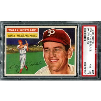 1956 Topps Baseball #81 Wally Westlake PSA 8 (NM-MT) *2758