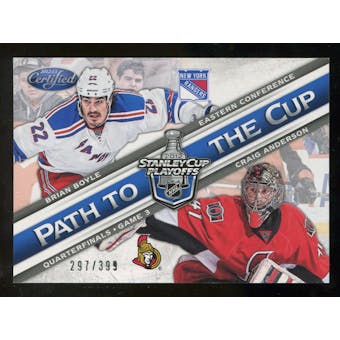 2012/13 Panini Certified Path to the Cup Quarter Finals #24 Brian Boyle/Craig Anderson /399