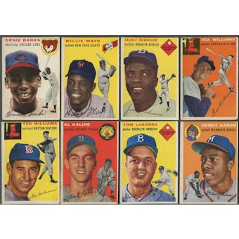 1954 Topps Baseball Complete Set (EX)