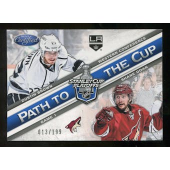 2012/13 Panini Certified Path to the Cup Conference Finals #1 Dustin Brown/Shane Doan /199