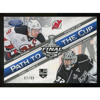 2012/13 Panini Certified Path to the Cup Stanley Cup Finals #3 Jonathan Quick/Zach Parise /99