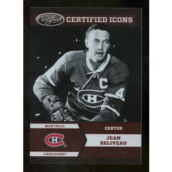 2012/13 Panini Certified Icons #2 Jean Beliveau /250