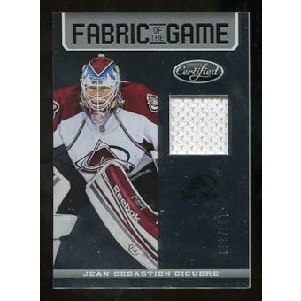 2012/13 Panini Certified Fabric of the Game #10 Jean-Sebastien Giguere /299