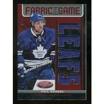 2012/13 Panini Certified Fabric of the Game Mirror Red Jersey Team Die Cut #15 Phil Kessel /150