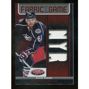 2012/13 Panini Certified Fabric of the Game Mirror Red Jersey Team Die Cut #37 Rick Nash /150