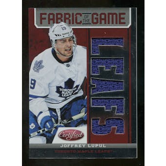 2012/13 Panini Certified Fabric of the Game Mirror Red Jersey Team Die Cut #67 Joffrey Lupul /150