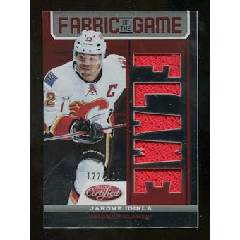 2012/13 Panini Certified Fabric of the Game Mirror Red Jersey Team Die Cut #83 Jarome Iginla /150