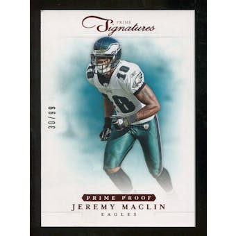 2012 Panini Prime Signatures Prime Proof Red #60 Jeremy Maclin /99