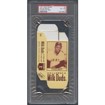 1971 Milk Duds Baseball #1 Willie Mays (Complete Box) PSA 6 (EX-MT) *9878