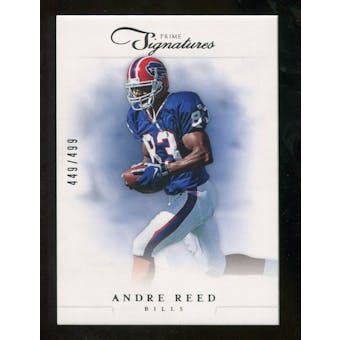 2012 Panini Prime Signatures #167 Andre Reed /499