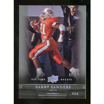 2012 Upper Deck All-Time Greats Silver #52 Barry Sanders /35