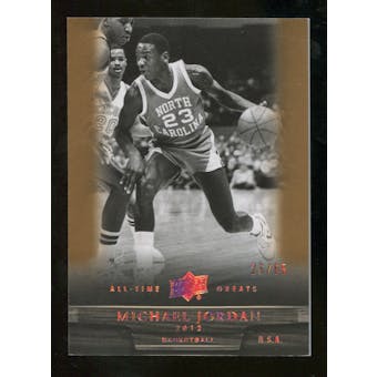 2012 Upper Deck All-Time Greats Bronze #4 Michael Jordan /65