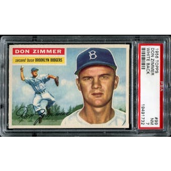 1956 Topps Baseball #99 Don Zimmer PSA 7 (NM) *1732